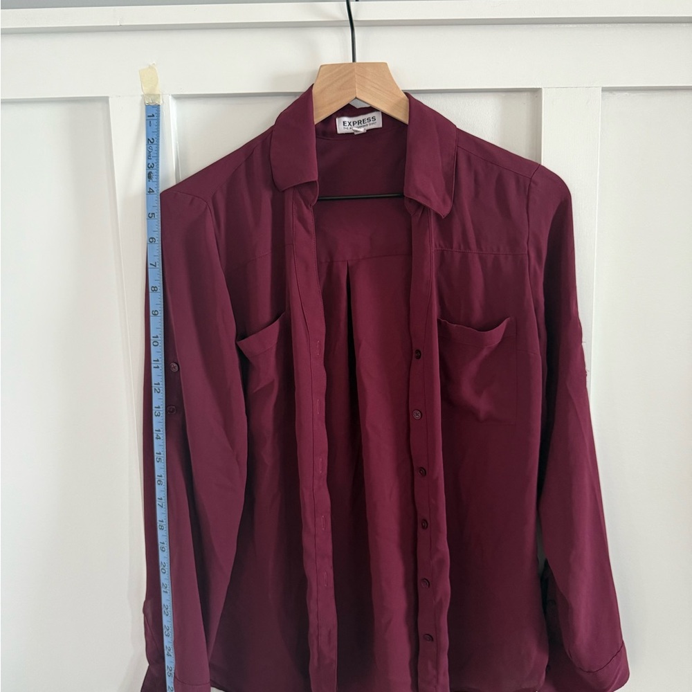 Express Portofino Burgundy Shirt